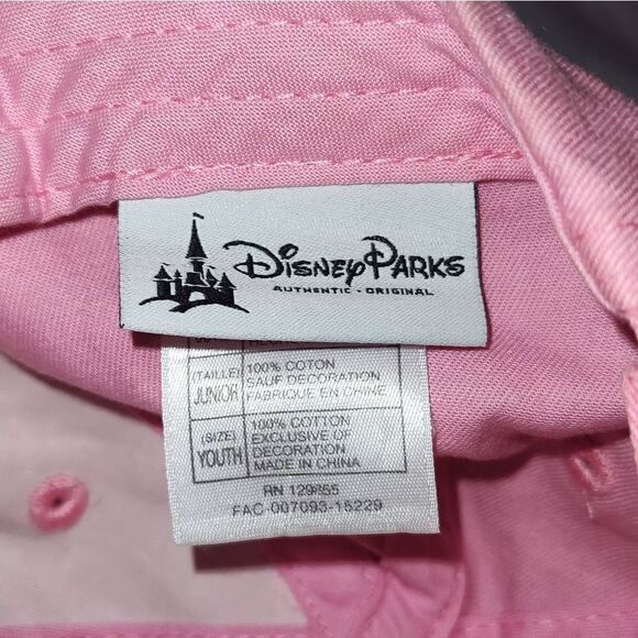 Disney Parks Youth Pink Cap Mickey Mouse Sequined Embroidered - Picture 3 of 4
